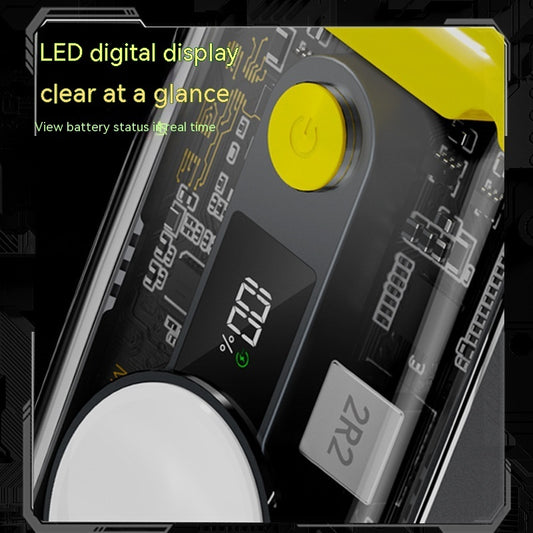 Transparent Mecha Magnetic Power Bank