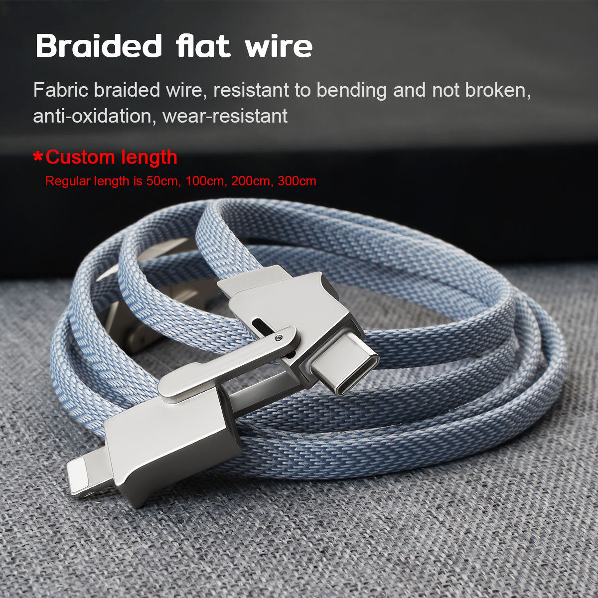 120W Fast Charge Data Cable Six-in-one For 15 PD27W Fast Charge Data Cable