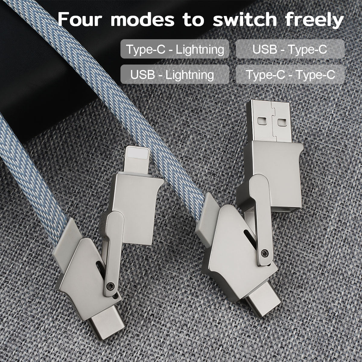 120W Fast Charge Data Cable Six-in-one For 15 PD27W Fast Charge Data Cable