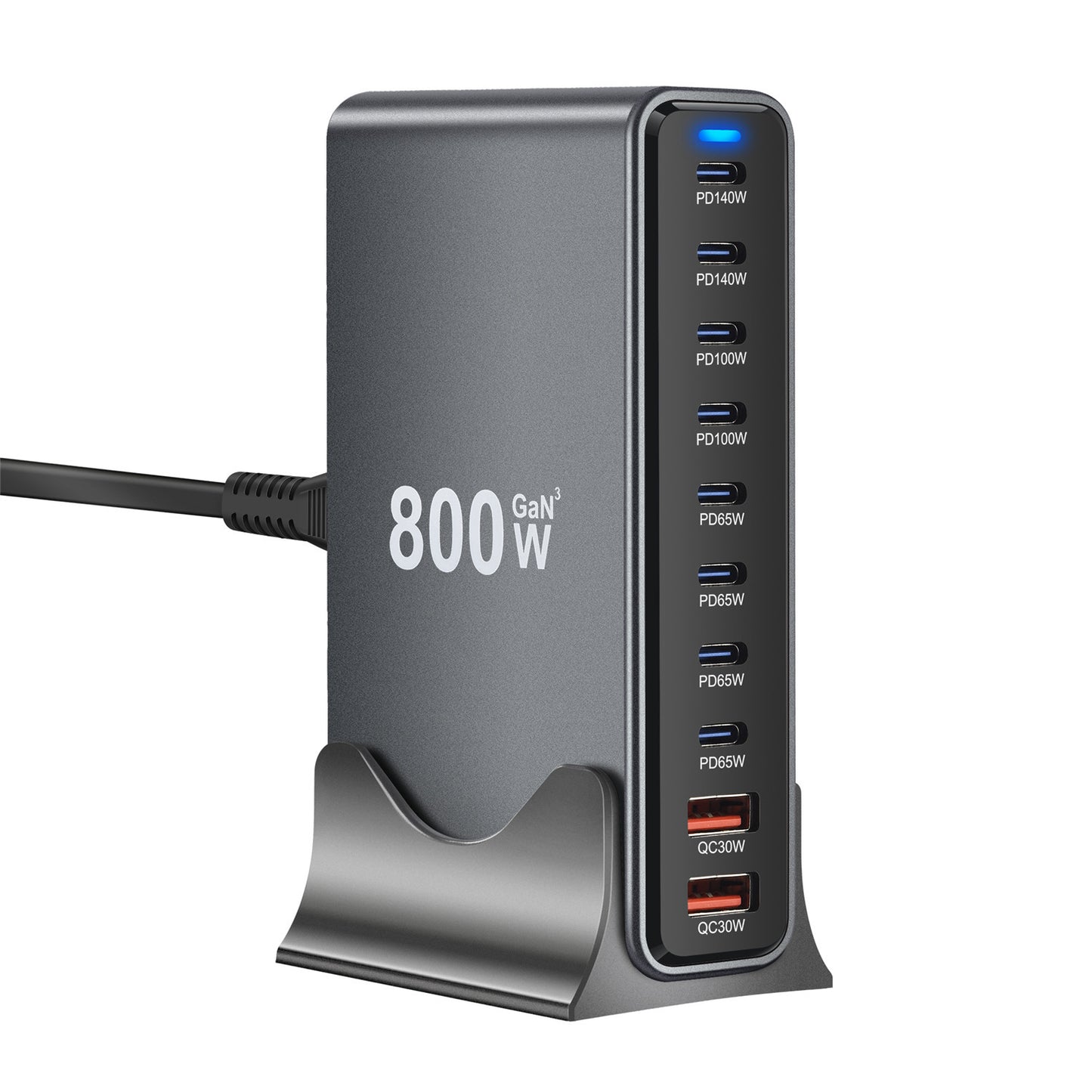 800W Gallium Nitride PD Multifunctional PD Desk Charger